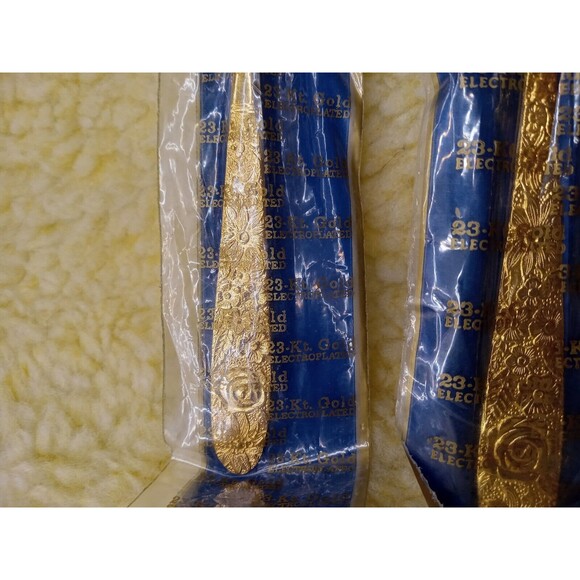 Stanley Roberts Stainless Japan Steel 23K Electoplate Finish Fork, Knife, Spoon - Picture 2 of 12